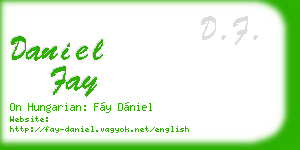 daniel fay business card